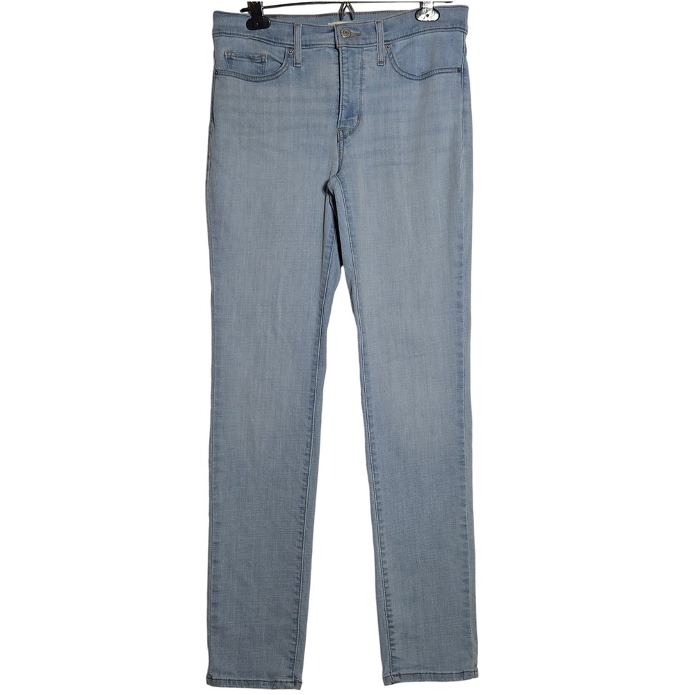 Levis Womens 312 Shaping Slim Denim Blue Jeans 29x32 Stretch Casual Light Wash